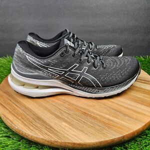 Asics Gel-Kayano 28 Shoes Womens Size 6 Narrow Black White Athletic Running Gym